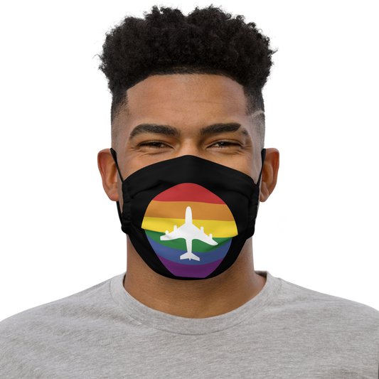 Plane Pride Face Mask (with nose wire and pocket for filter)