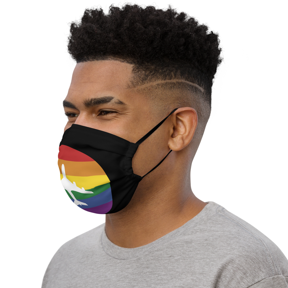 Plane Pride Face Mask (with nose wire and pocket for filter)