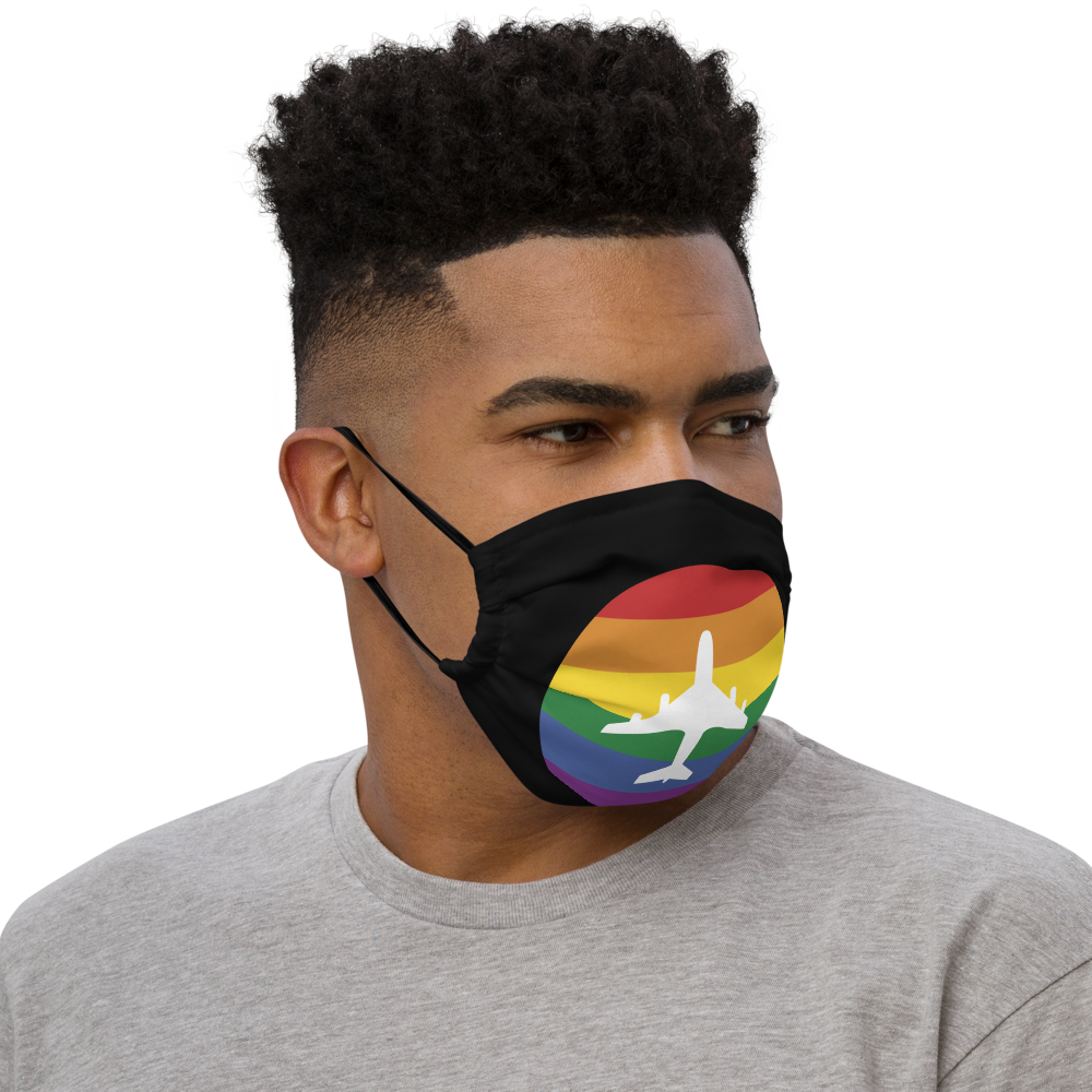 Plane Pride Face Mask (with nose wire and pocket for filter)