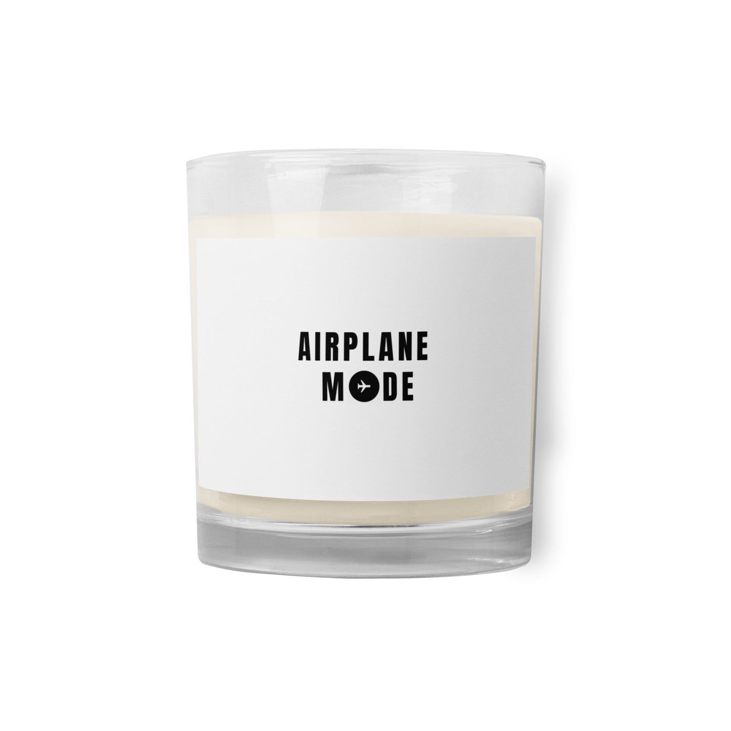 Airplane Mode Glass Jar Soy Wax Candle