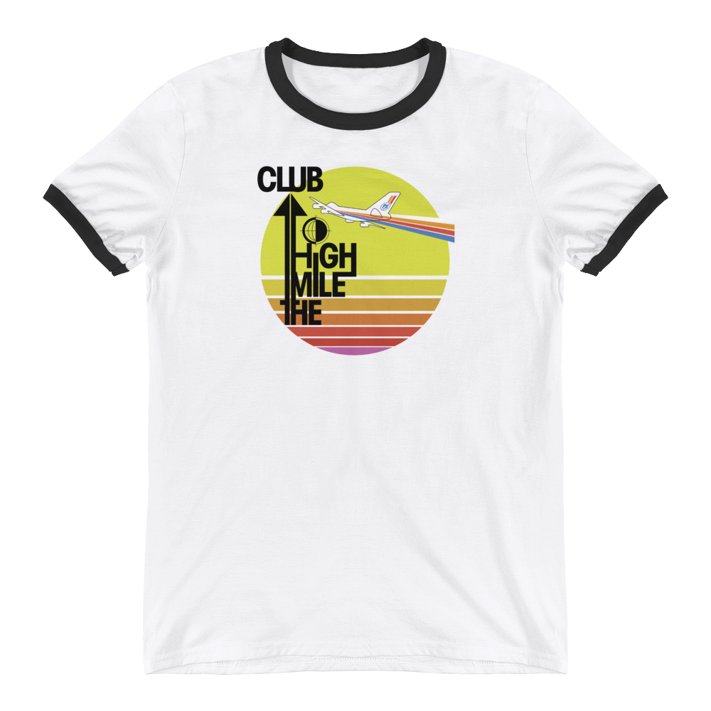 Retro "Mile High Club" Unisex Ringer Tee