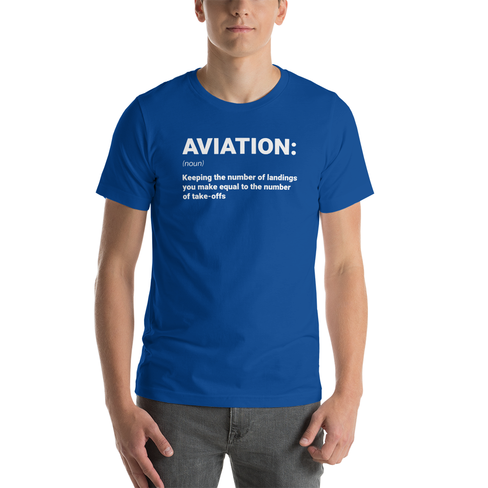 "AVIATION" Defined Tee - UNISEX - 10 COLORS