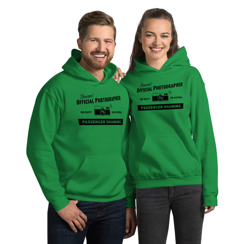 Official Passenger Shaming Photographer Hoodie - UNISEX - 8 COLORS