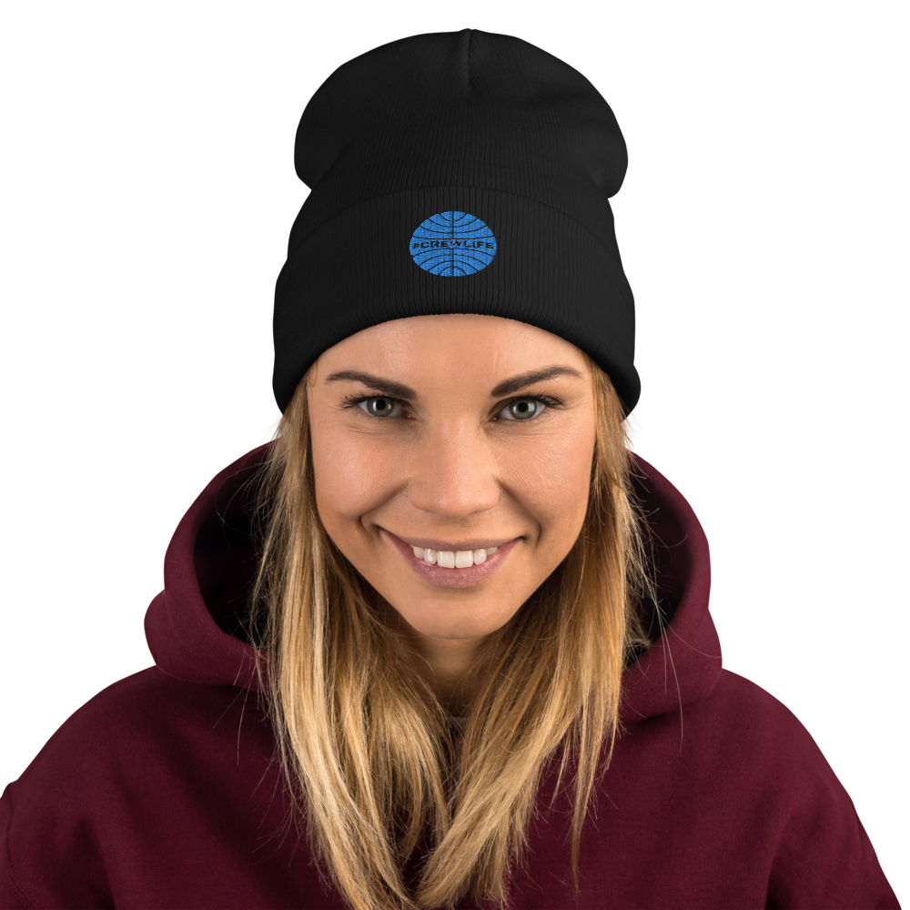 #CREWLIFE Globe Embroidered Beanie - UNISEX - 2 COLORS