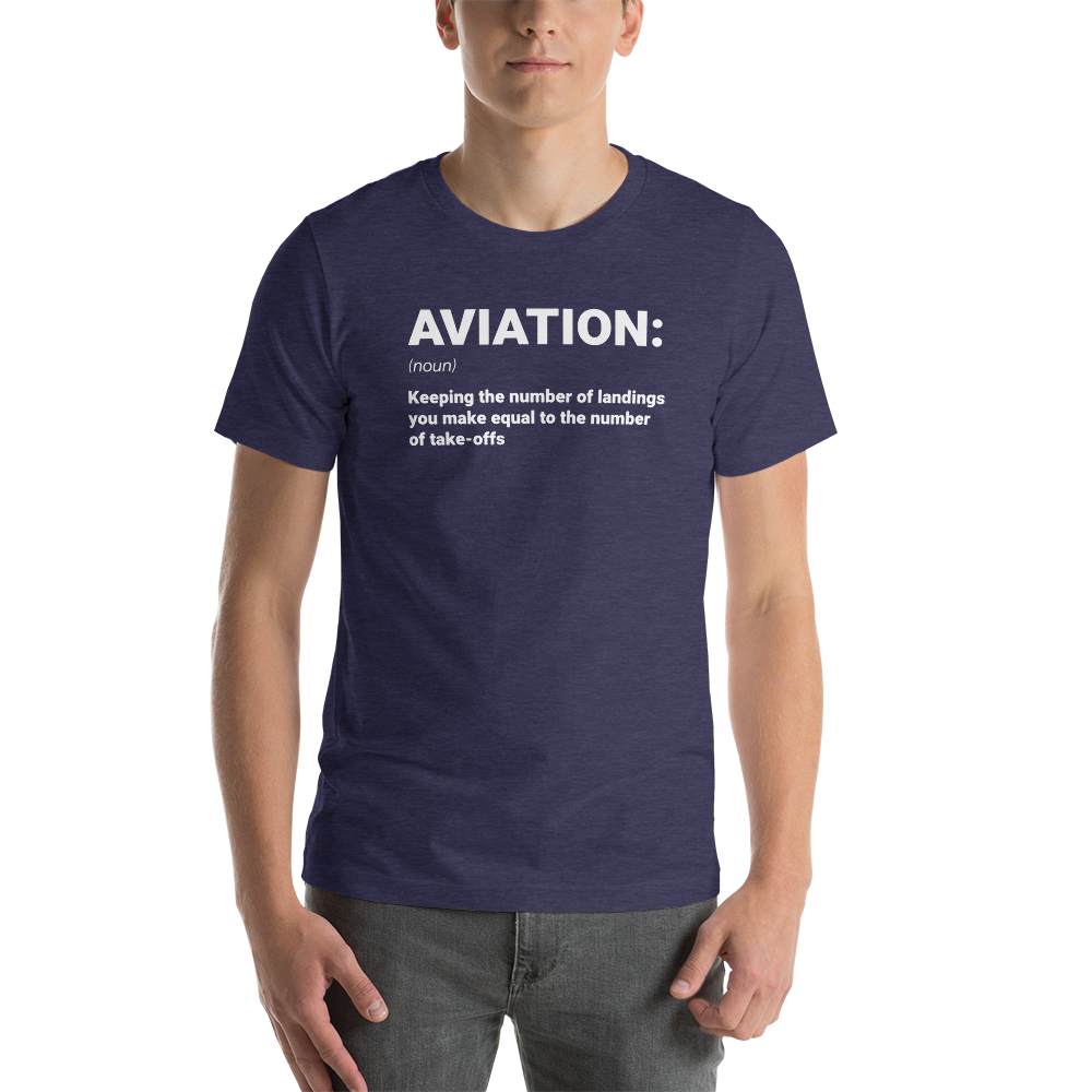 "AVIATION" Defined Tee - UNISEX - 10 COLORS