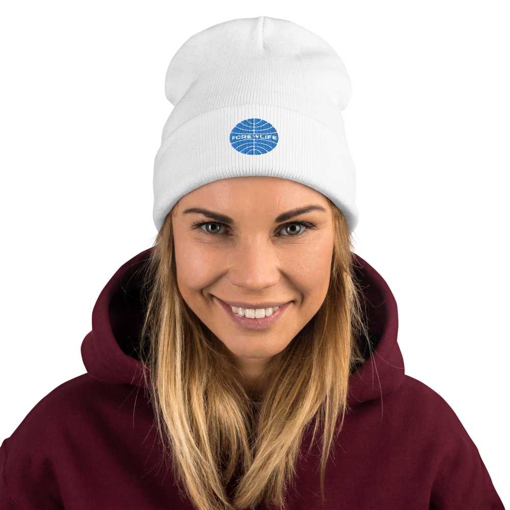 #CREWLIFE Globe Embroidered Beanie - UNISEX - 2 COLORS