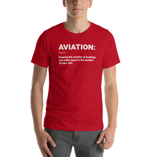 "AVIATION" Defined Tee - UNISEX - 10 COLORS