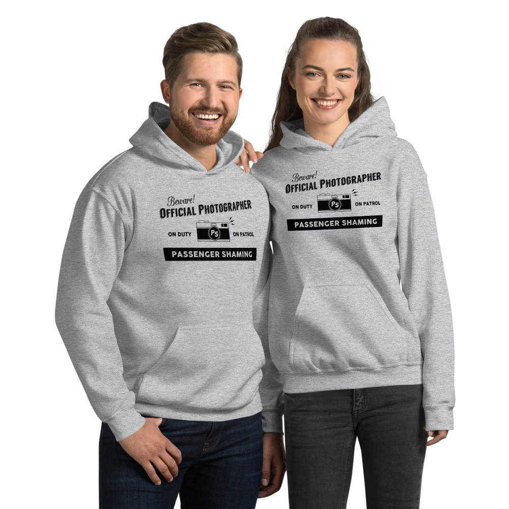 Official Passenger Shaming Photographer Hoodie - UNISEX - 8 COLORS