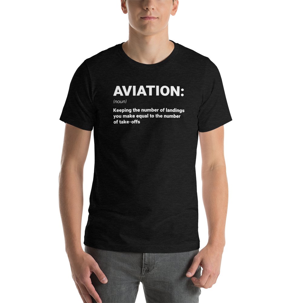 "AVIATION" Defined Tee - UNISEX - 10 COLORS