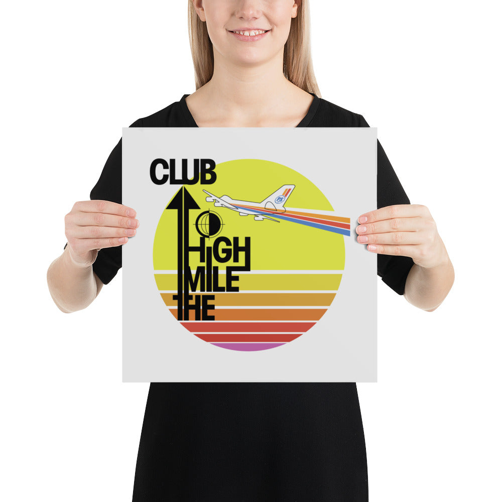 "The Mile High Club" Retro Print