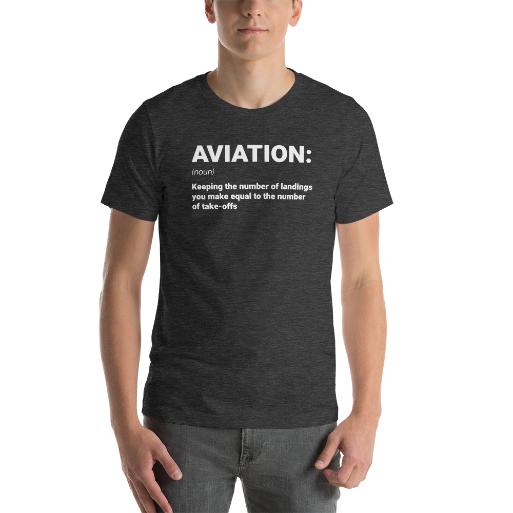 "AVIATION" Defined Tee - UNISEX - 10 COLORS