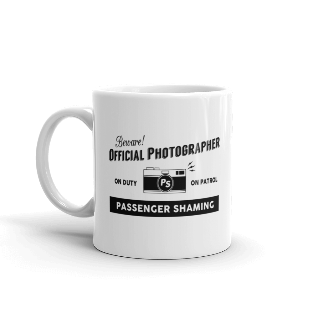 Official Passenger Shaming Photographer Mug - 11oz