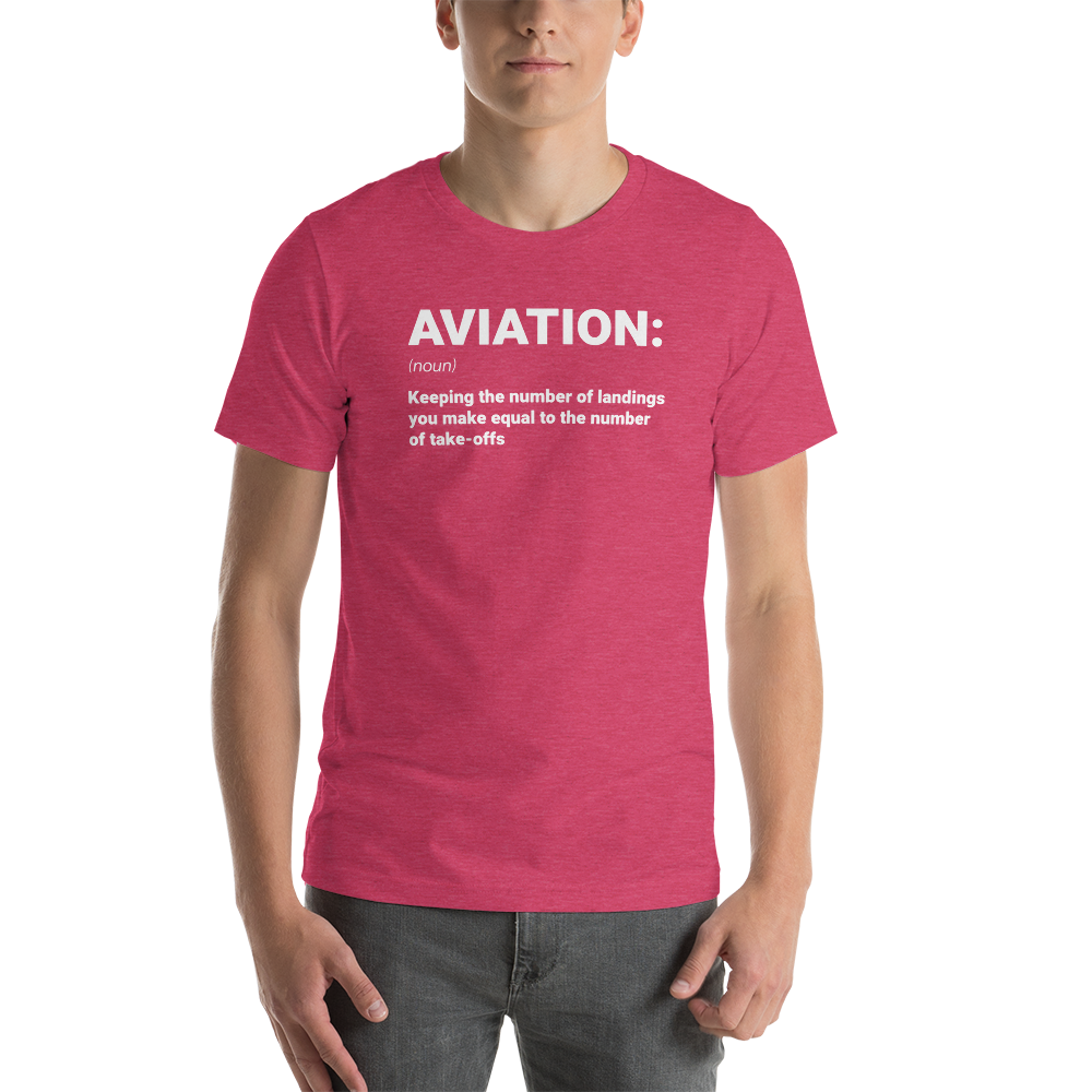 "AVIATION" Defined Tee - UNISEX - 10 COLORS