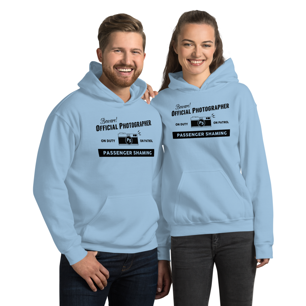 Official Passenger Shaming Photographer Hoodie - UNISEX - 8 COLORS