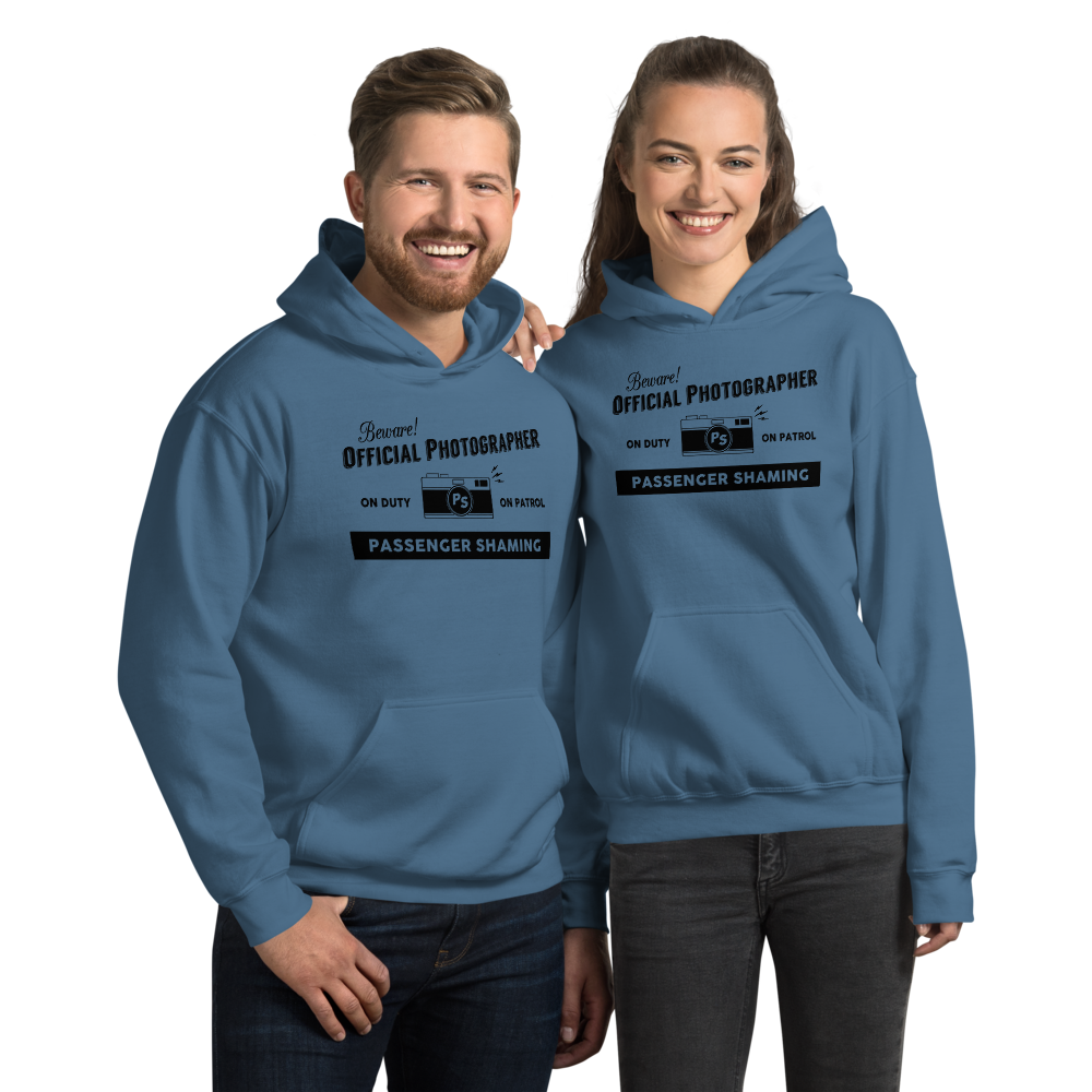 Official Passenger Shaming Photographer Hoodie - UNISEX - 8 COLORS