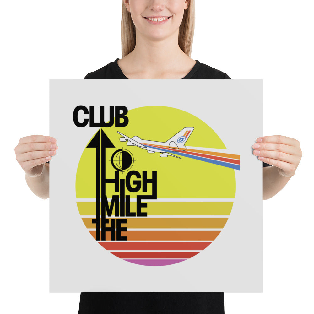 "The Mile High Club" Retro Print