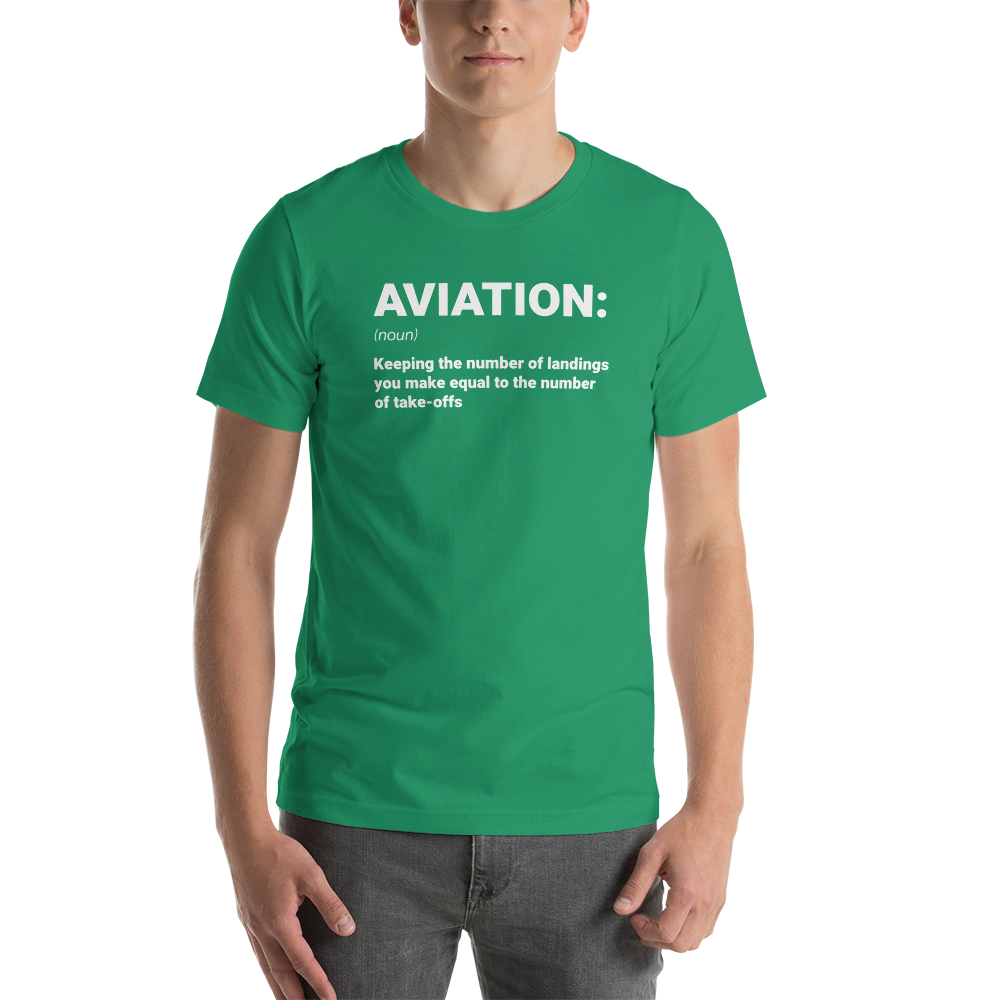 "AVIATION" Defined Tee - UNISEX - 10 COLORS