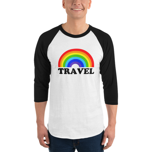 Rainbow Travel Raglan Tee - UNISEX