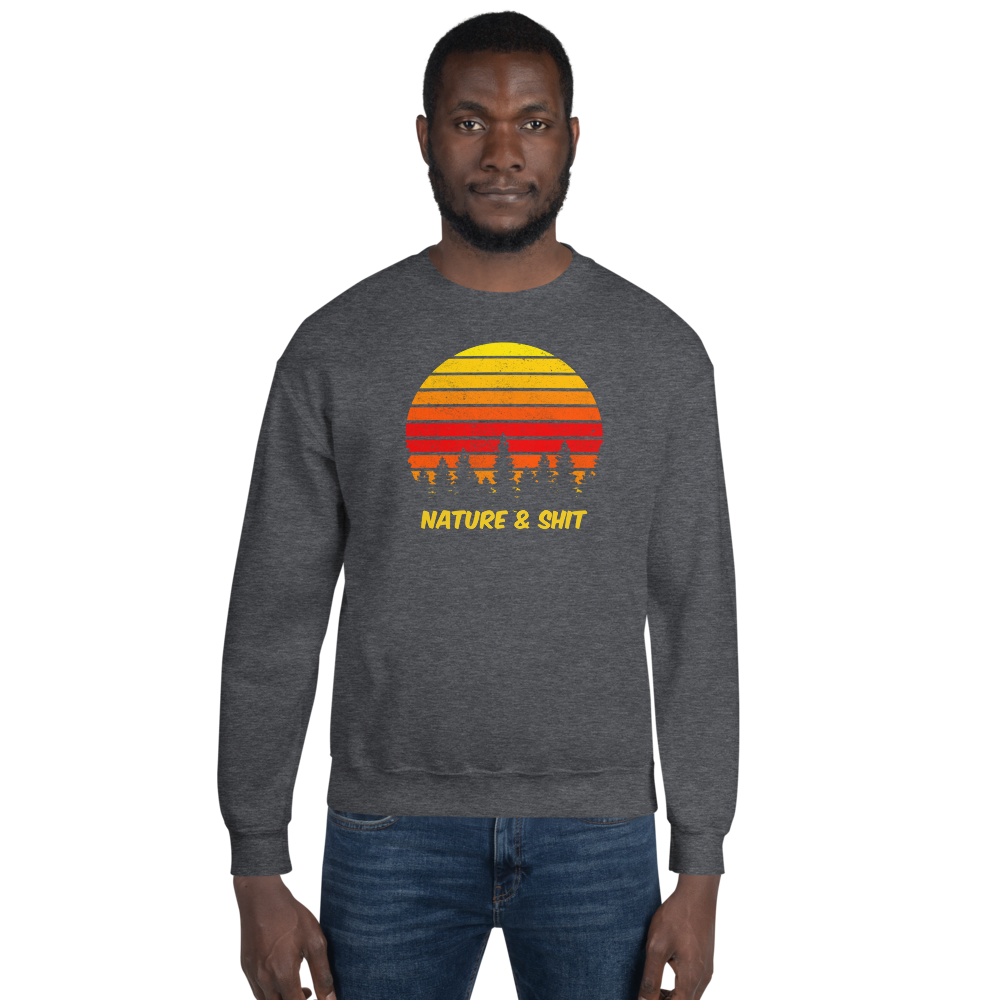 Retro Nature & Shit Crew Sweatshirt - UNISEX - 4 COLORS