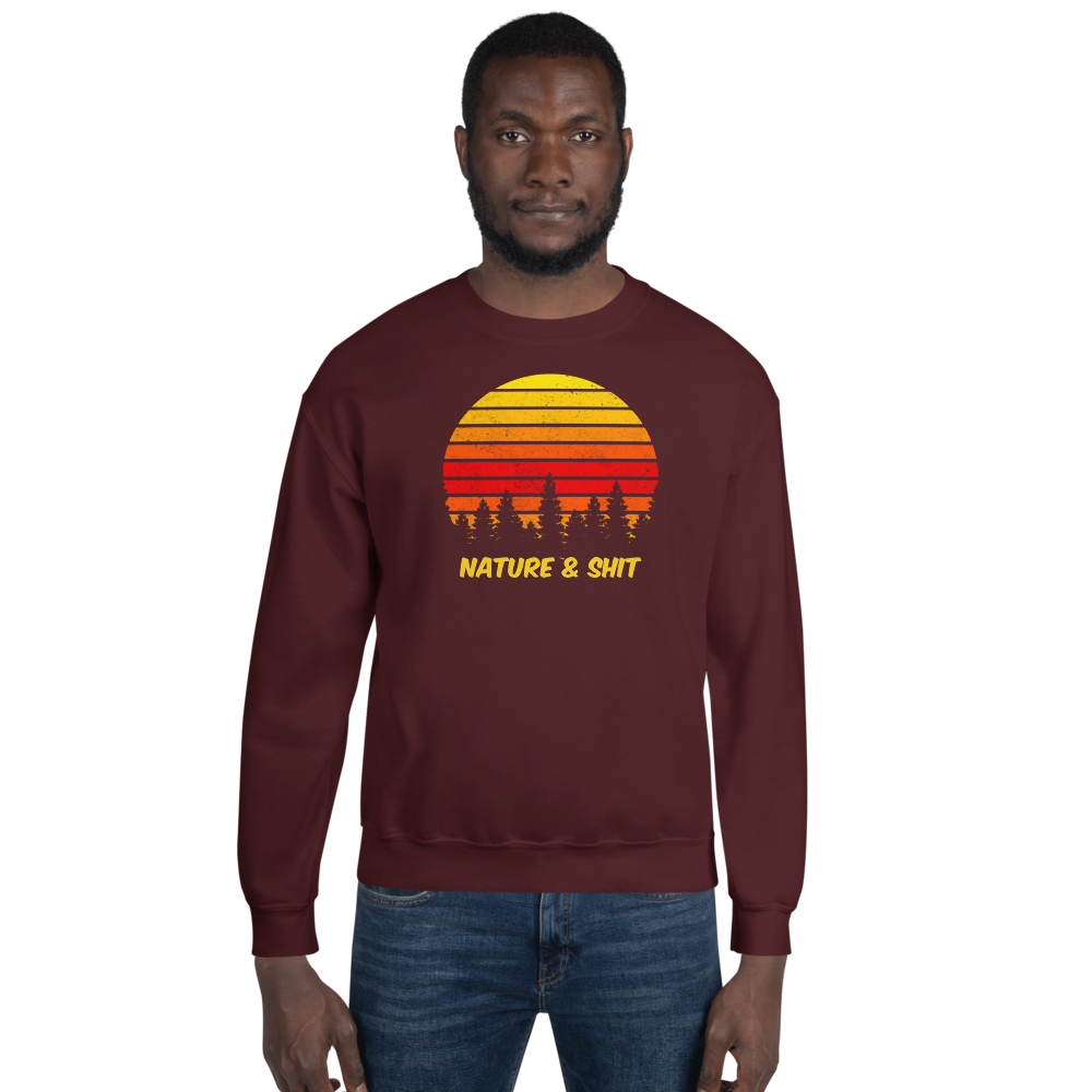 Retro Nature & Shit Crew Sweatshirt - UNISEX - 4 COLORS