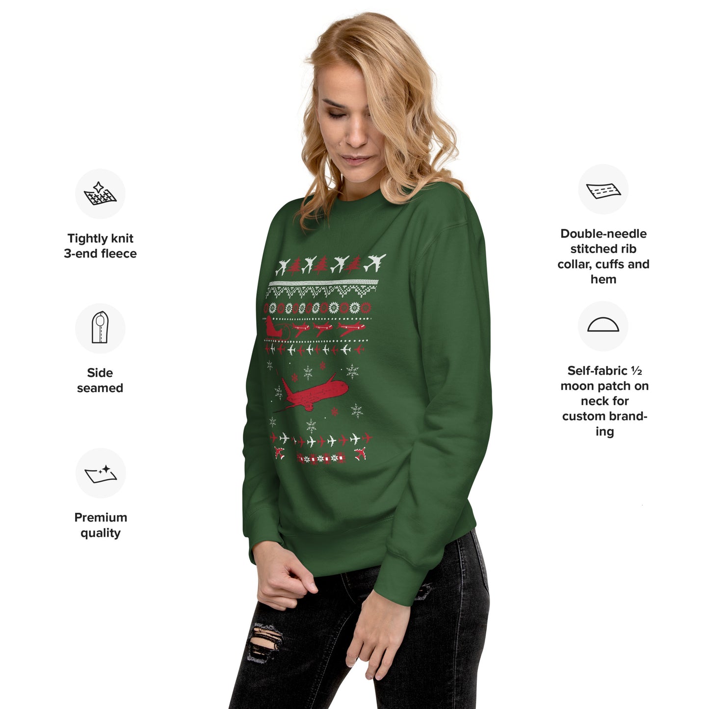 Ugly Christmas Sweater by Passenger Shaming - UNISEX - Green