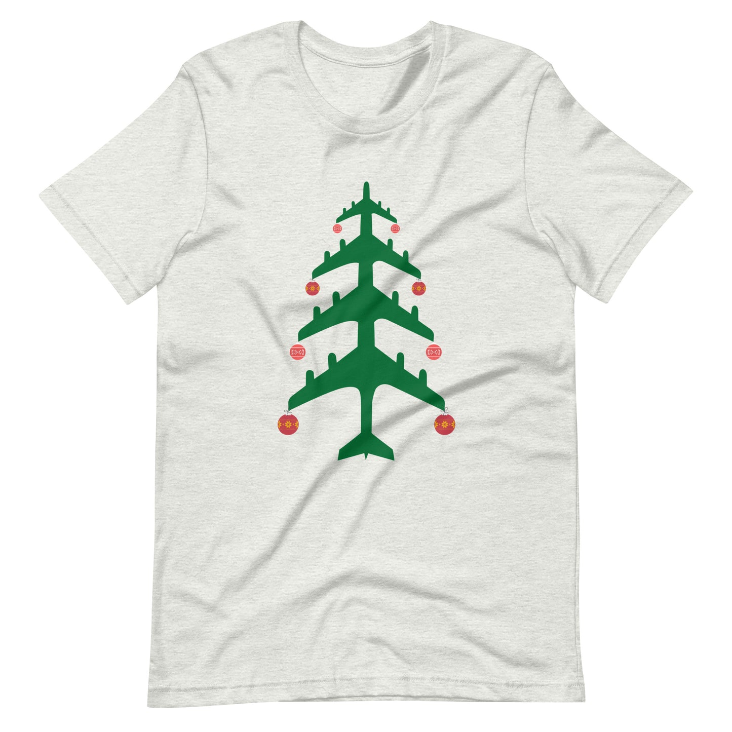 Airplane Christmas Tree Tee - UNISEX - 4 COLORS