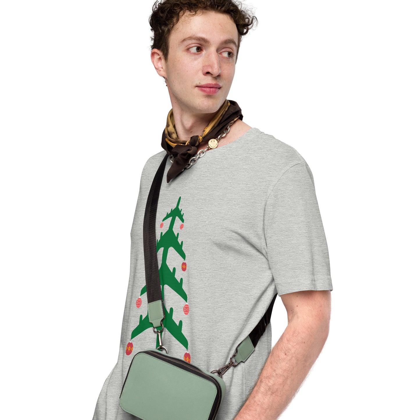 Airplane Christmas Tree Tee - UNISEX - 4 COLORS