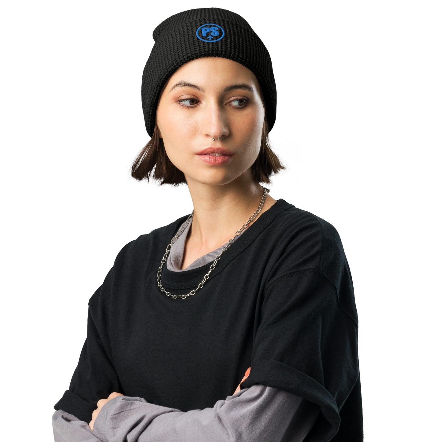 Passenger Shaming Logo Waffle Beanie  - Embroidered - UNISEX
