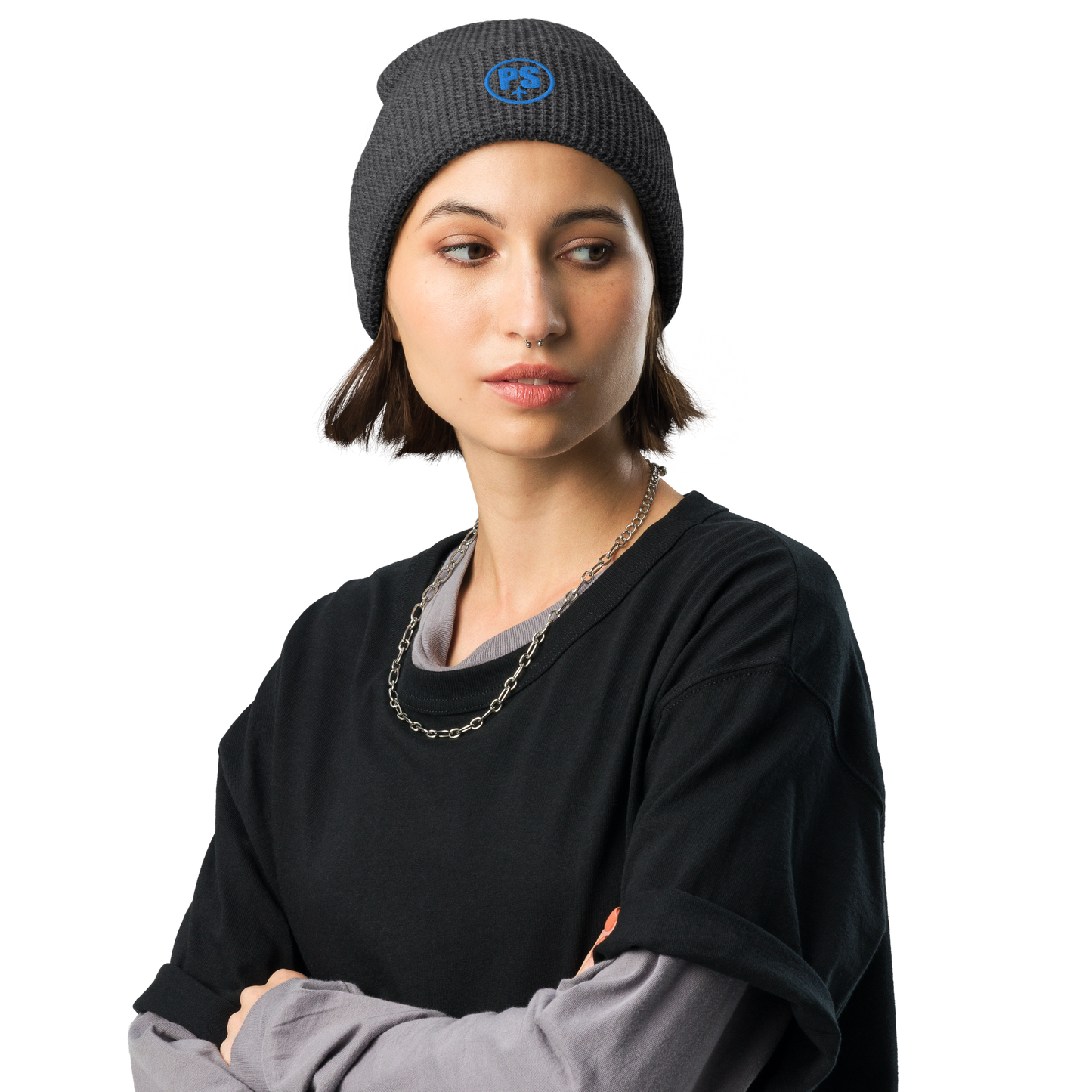Passenger Shaming Logo Waffle Beanie  - Embroidered - UNISEX