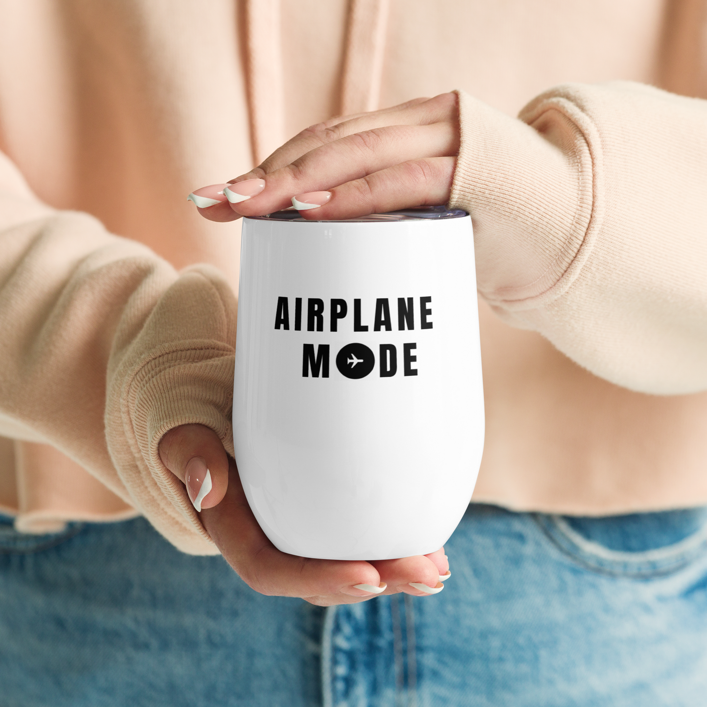 "Airplane Mode" Wine & Cocktail Tumbler